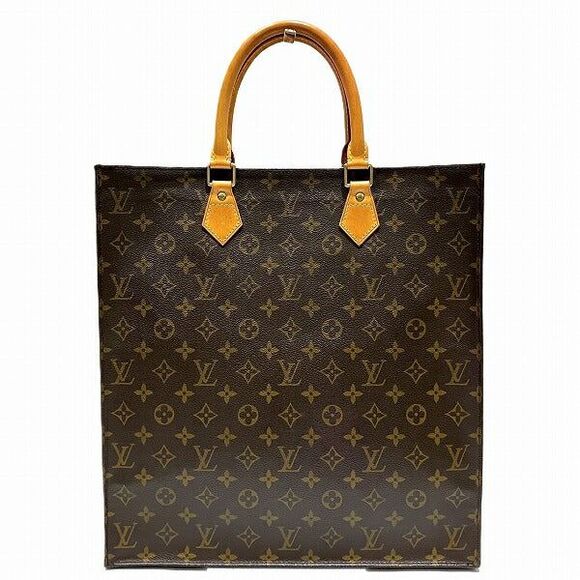 Louis Vuitton Sac Plat Monogram Tote Bag - Picture 1 of 9